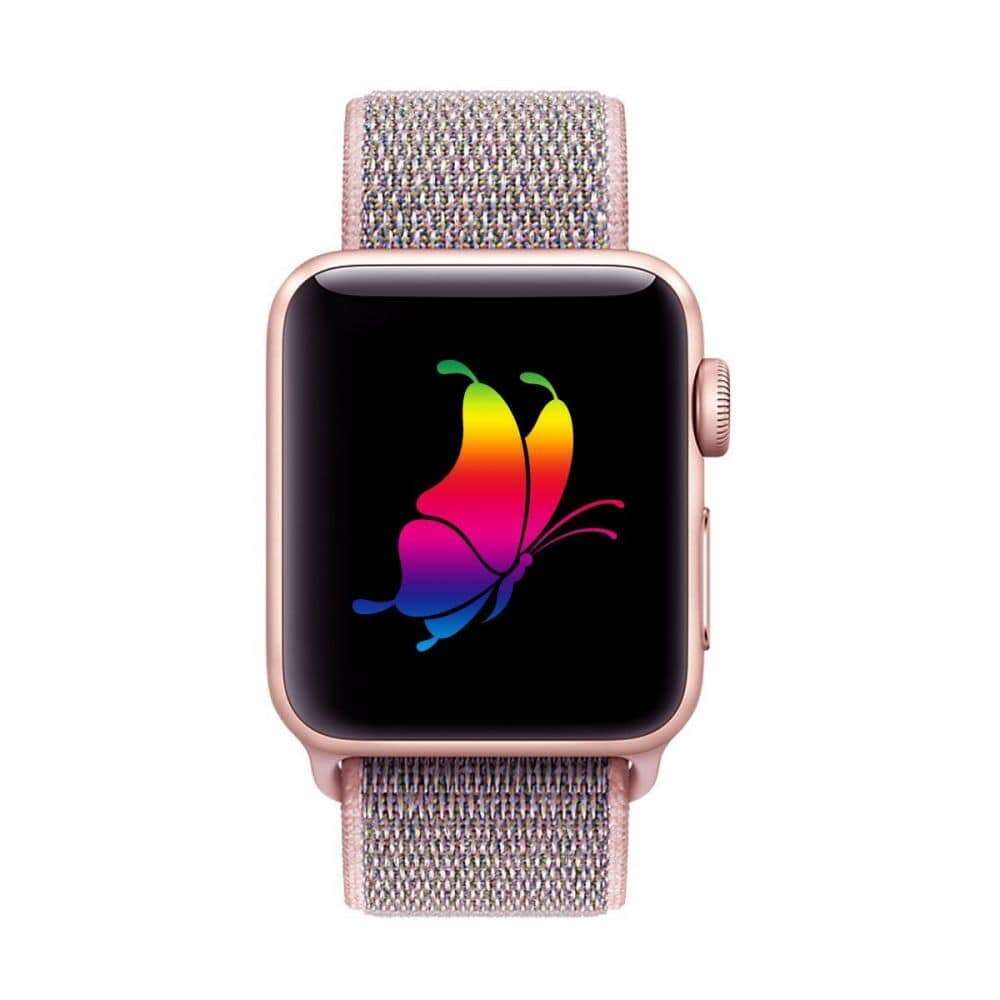 Tech-Protect Nylon λουράκι για Apple Watch 38/40/41mm (Ροζ)