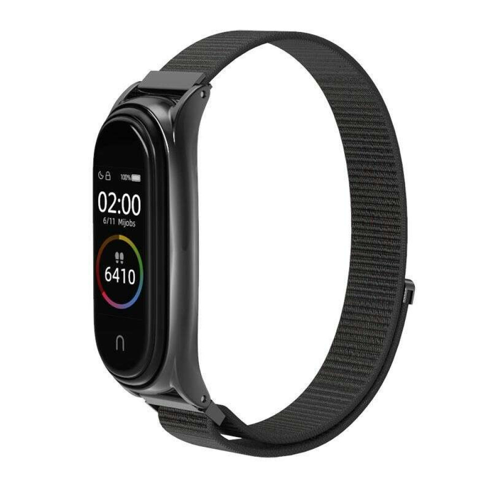 Tech-Protect Nylon λουράκι για Xiaomi Mi Smart Band 5/6 (Μαύρο)