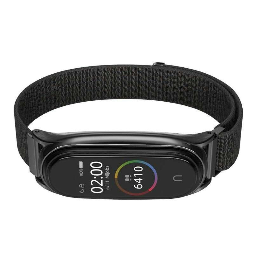 Tech-Protect Nylon λουράκι για Xiaomi Mi Smart Band 5/6 (Μαύρο)