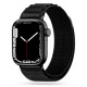 Tech-Protect Nylon Pro λουράκι υφασμάτινο για Apple Watch 42/44/45/49mm (Μαύρο)