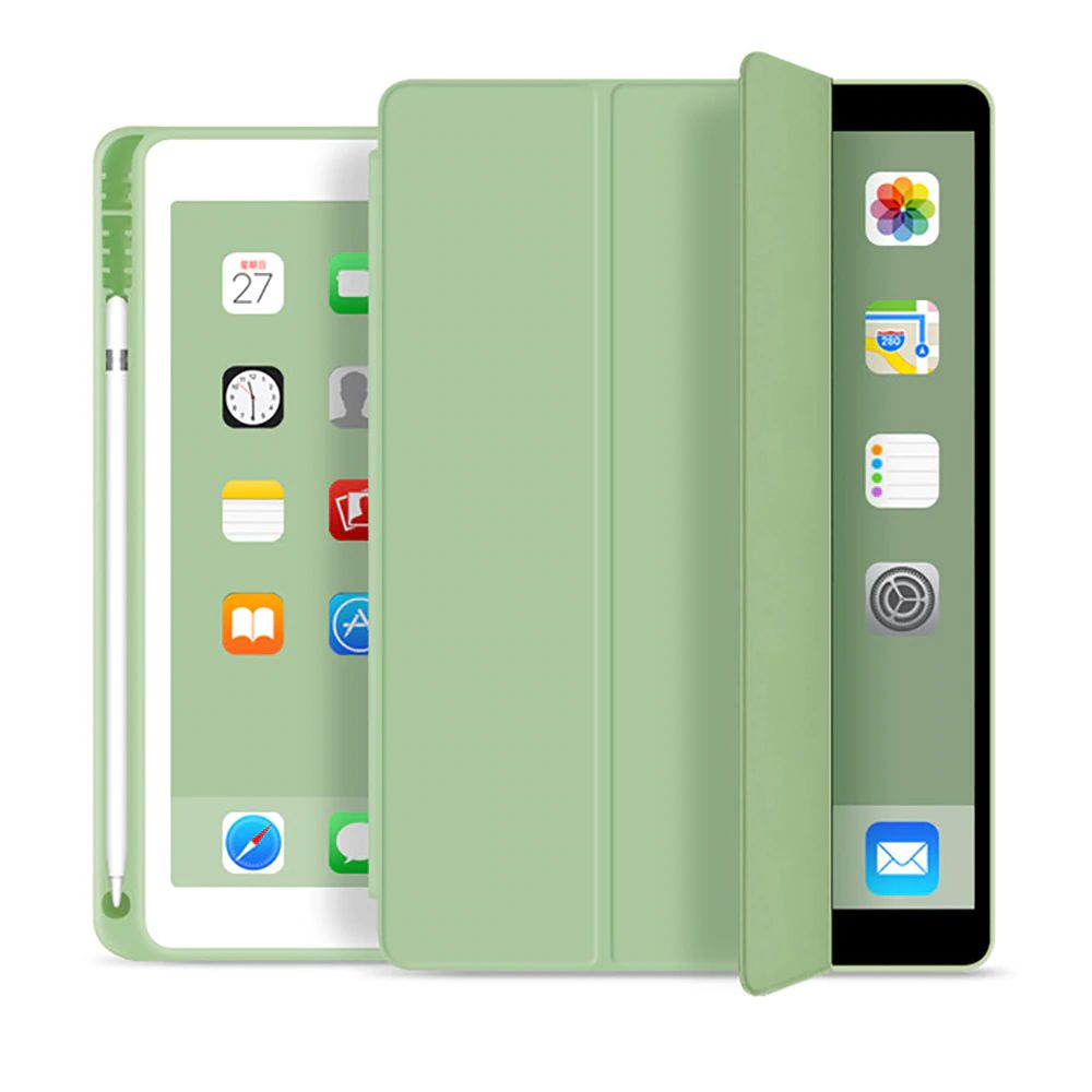Tech-Protect Smartcase Flip Cover με υποδοχή Apple Pencil για Apple iPad 10.2" 2019 / 2020 / 2021 (Πράσινο)