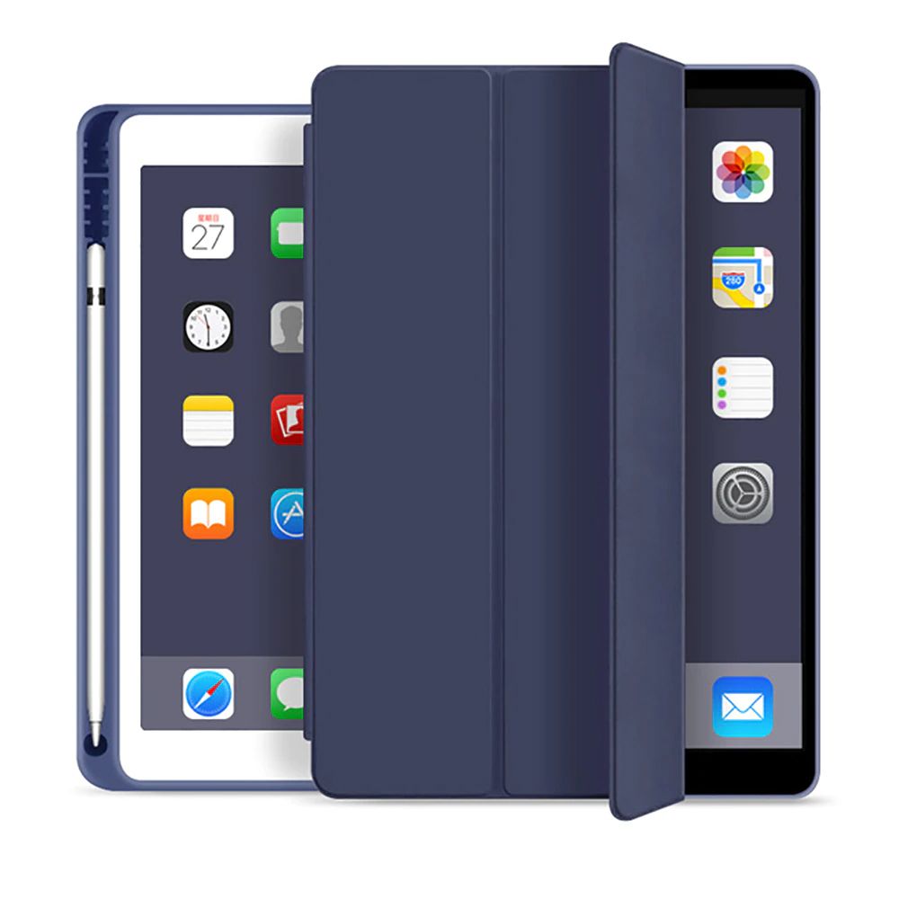 Tech-Protect Smartcase Flip Cover με υποδοχή Apple Pencil για Apple iPad 10.2" 2019 / 2020 / 2021 (Navy)