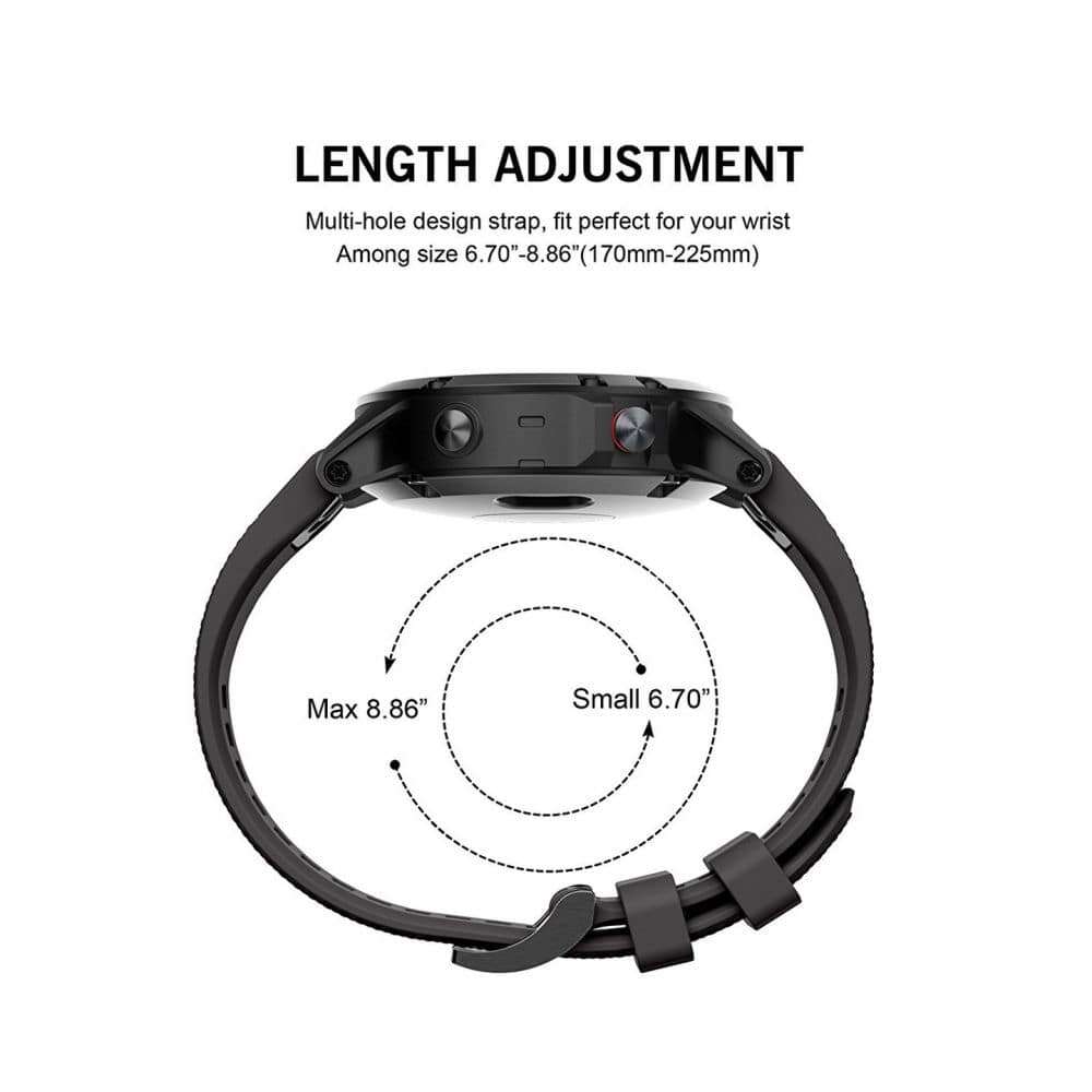 Tech-Protect Smooth Garmin Fenix 3/5X/3HR/5X Plus/6X/6X Pro (26mm) (Μαύρο)