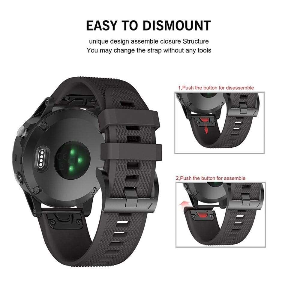 Tech-Protect Smooth Garmin Fenix 3/5X/3HR/5X Plus/6X/6X Pro Army (26mm) (Πράσινο)