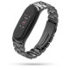 Tech-Protect Stainless Steel Watch Bracelet για Xiaomi Mi Band 5/6/6 nfc (Μαύρο)