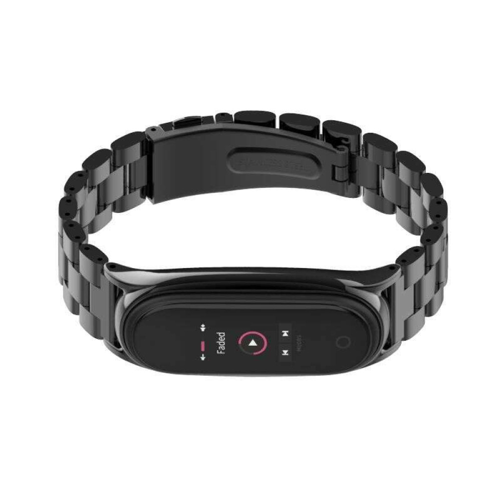 Tech-Protect Stainless Steel Watch Bracelet για Xiaomi Mi Band 5/6/6 nfc (Μαύρο)