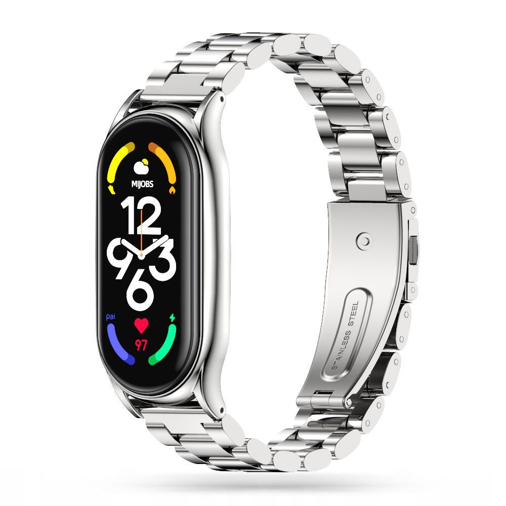 Tech-Protect Stainless Steel Watch Bracelet για Xiaomi Mi Band 7 (Ασημί)