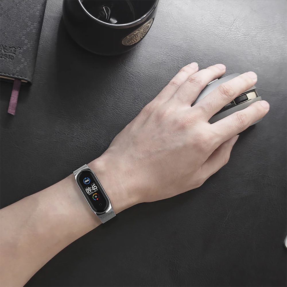 Tech-Protect Stainless Steel Watch Bracelet για Xiaomi Mi Band 7 (Ασημί)