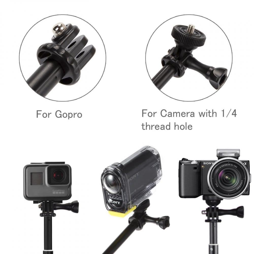 Tech-Protect Monopad & Selfie Stick  για GoPro Hero - Μαύρο