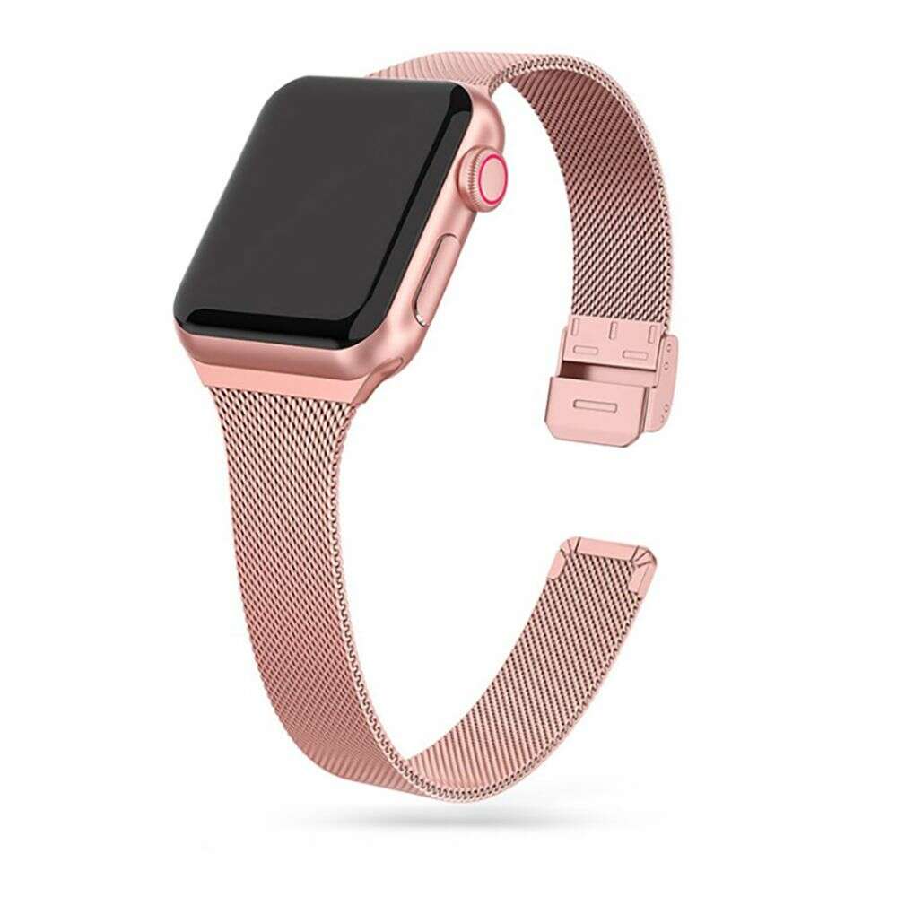 Tech-Protect Thin Milenese Λουράκι Μεταλλικό για Apple Watch 38/40/41mm (Rose Gold)