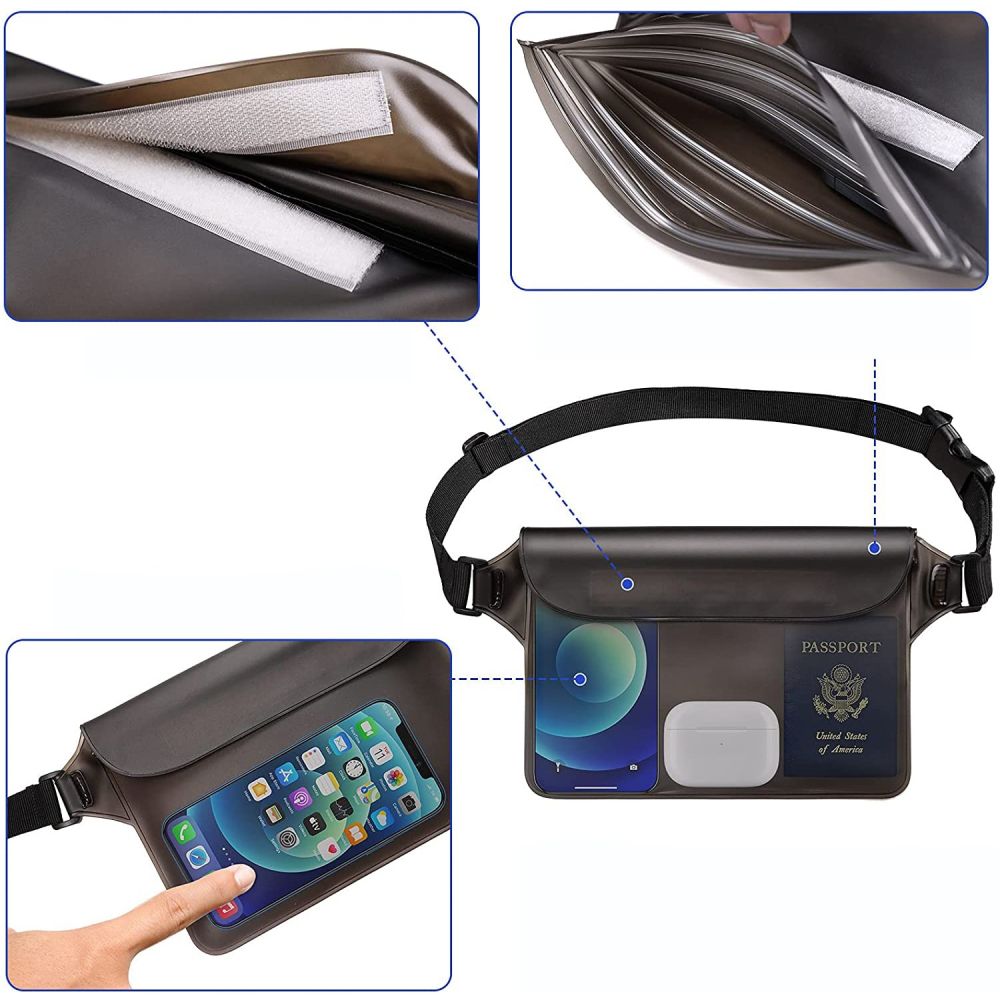 Tech-Protect Universal Waterproof Pouch Αδιάβροχο Τσαντάκι Μέσης (Γκρι)