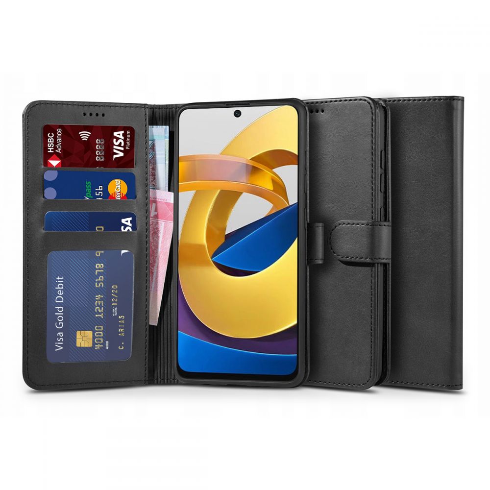 Tech-Protect Θήκη Wallet για Xiaomi Poco M4 Pro (Μαύρο)