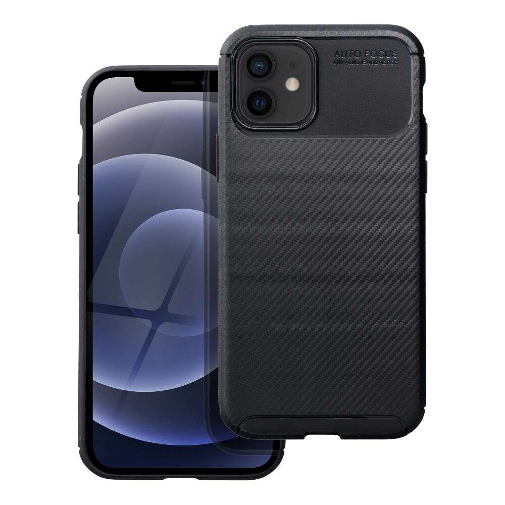 Θήκη Carbon Premium για Apple iPhone 12 / 12 Pro (Μαύρο)