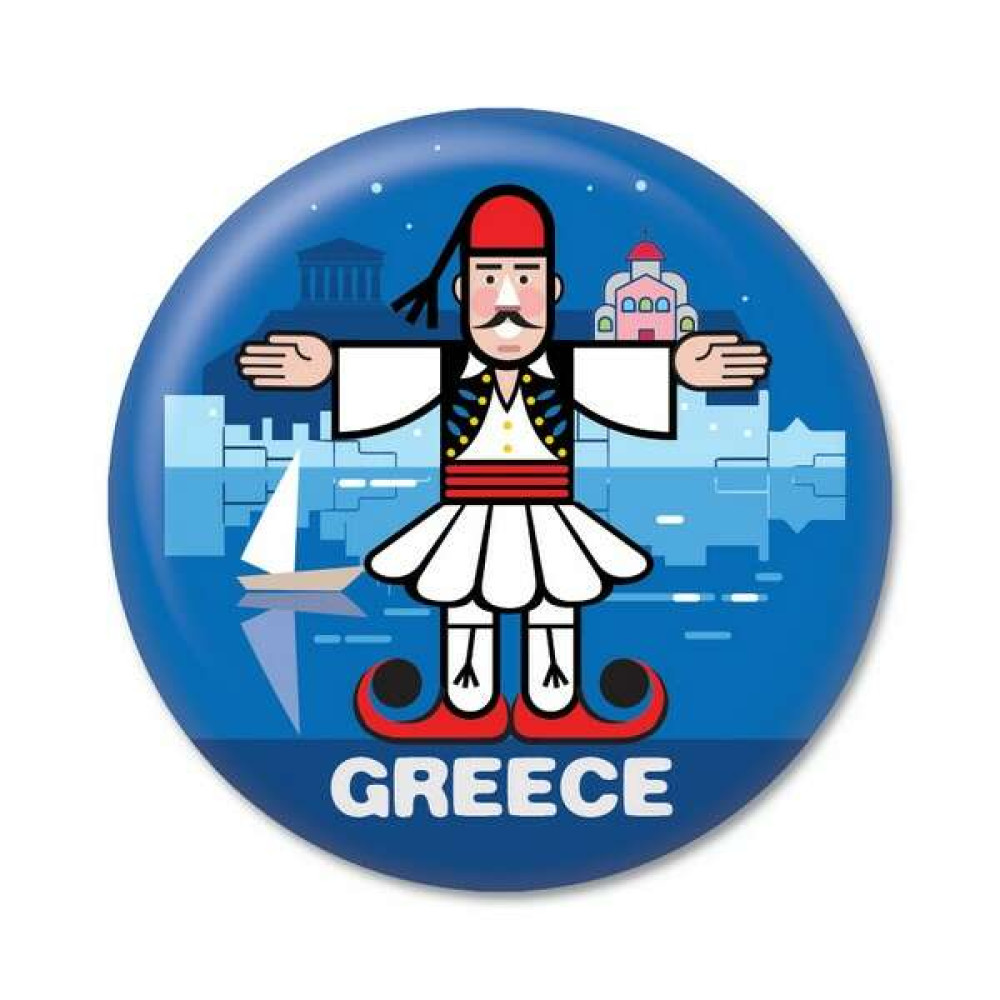 ThinkofGreece Μαγνητάκι 3.8cm Εύζωνος