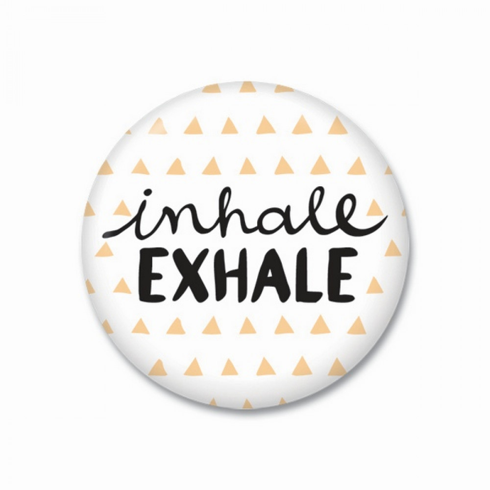 Thinkofgreece Μαγνητάκι 3.8cm Inhale Exhale