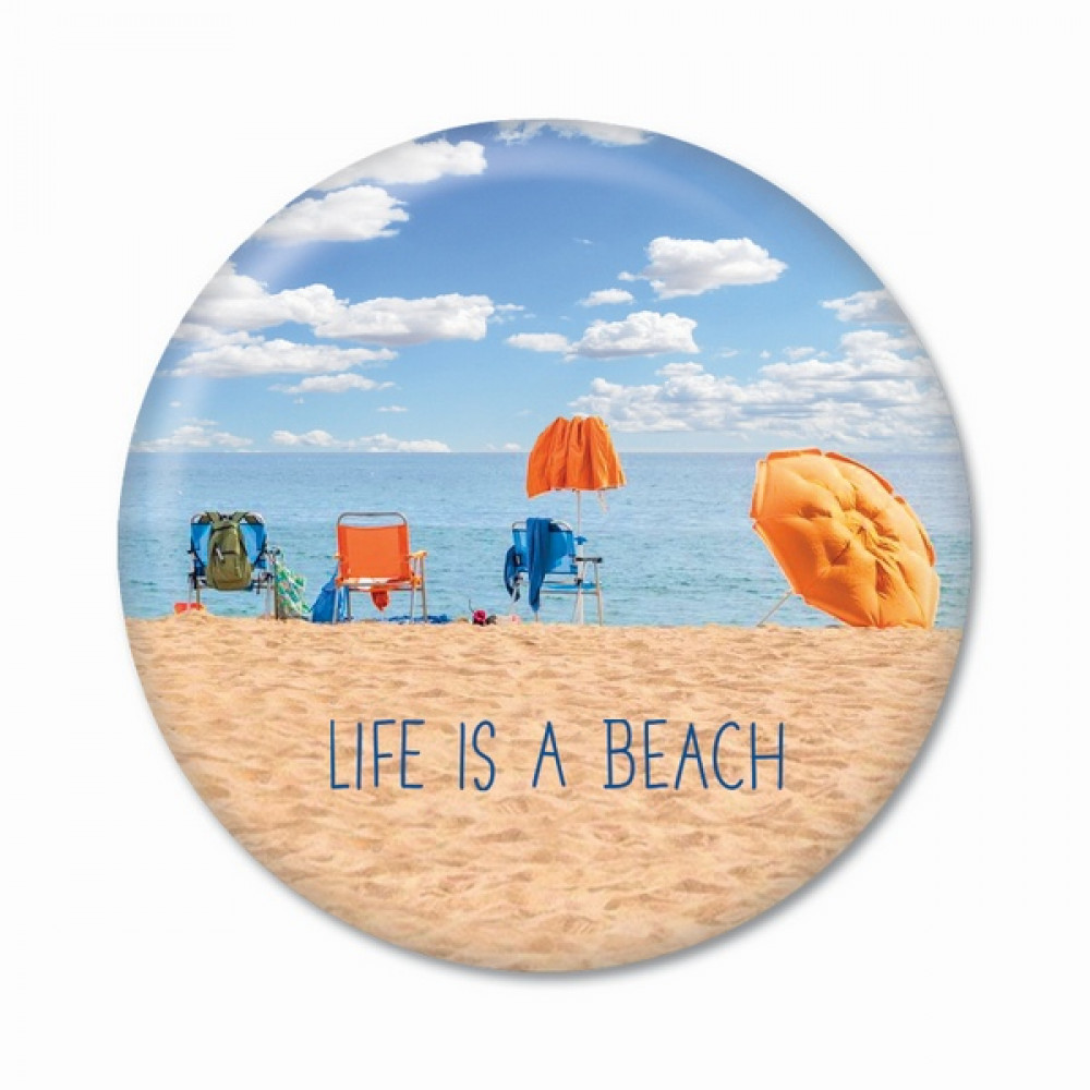 Thinkofme Μαγνητάκι 5.9cm Life is a Beach