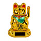 Τυχερή Γάτα Καλωσορίσματος Maneki Neko Solar 8 Cm - Χρυσό