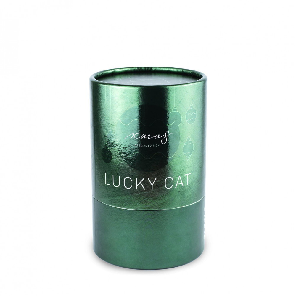 Τυχερή Γάτα Καλωσορίσματος Maneki Neko DONKEY 15 x 10,5 x 8 cm - Mεταλλικό Πράσινο