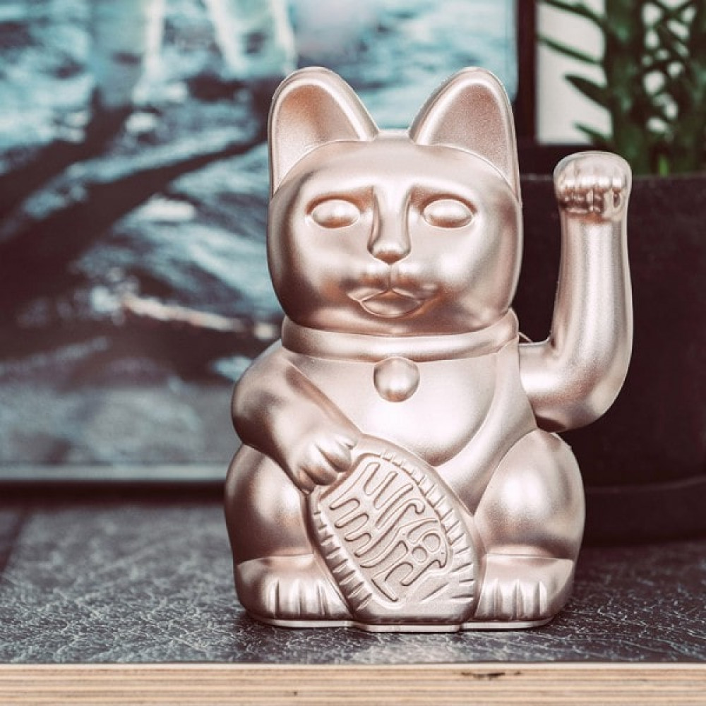 Τυχερή Γάτα Καλωσορίσματος από πλαστικό Maneki Neko DONKEY 15 x 10,5 x 8 cm - Moonlight