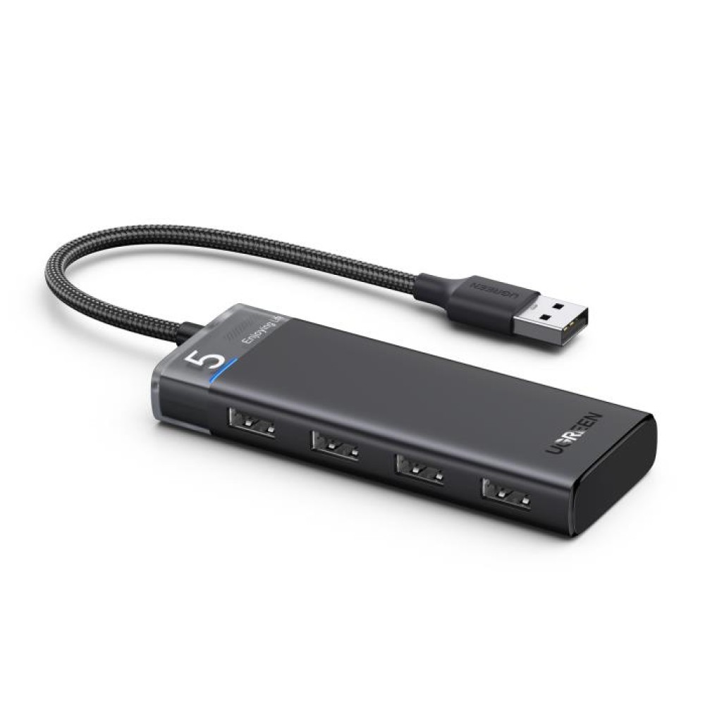 UGreen CM653/15548 USB Hub USB-A σε 4x USB 3.2 5Gps (Μαύρο)