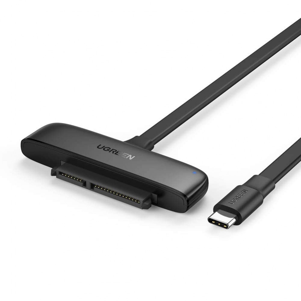 UGreen 70554 αντάπτορας USB-C 3.0 σε SATA 2.5", OTG, 50 cm (Μαύρο)