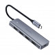 UGreen αντάπτορας USB-C 4 Ports Hub σε 4x USB 3.0 + micro USB CM219/70336