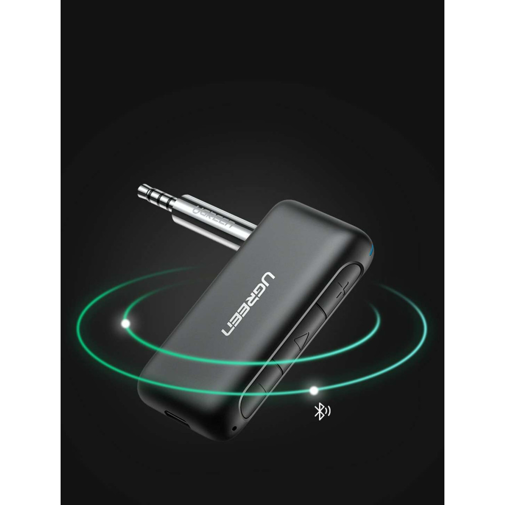 UGreen Audio transmitter CM276 Aux, Bluetooth 5.0 aptX mini jack 70303 (Μαύρο)