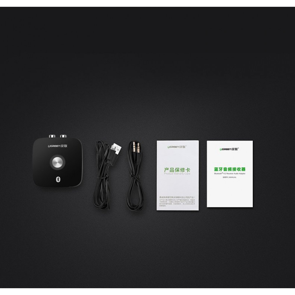 UGreen Bluetooth Receiver 2x RCA, mini jack 3.5mm, aptX 40759 (Μαύρο)