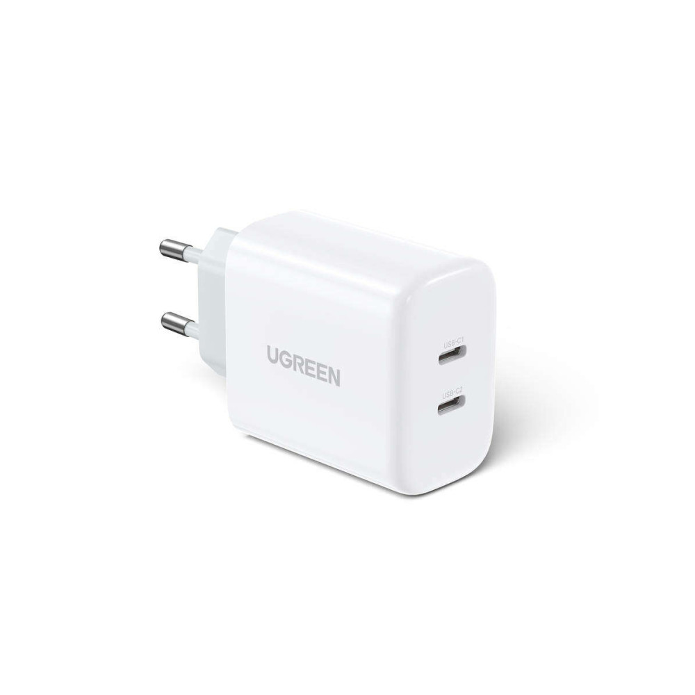 Ugreen CD243 φορτιστής 2xUSB-C 40W 10343 (Λευκό)