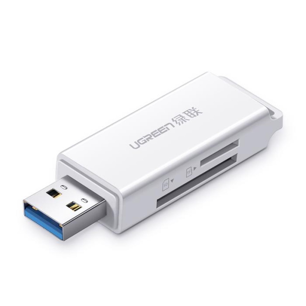 Ugreen CM104/40753 Card Reader USB 3.0 για SD/microSD (Λευκό)