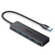 UGreen CM219/25851 USB Hub USB-A σε 4x USB 3.0 5Gps (Μαύρο)