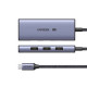 UGreen CM500 αντάπτορας Hub 4 σε 1 από USB-C σε 3x USB 3.0 +HDMI2.1 8K (Γκρι)