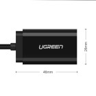 UGreen US205/30724 εξωτερική κάρτα ήχου 15cm (Μαύρο)