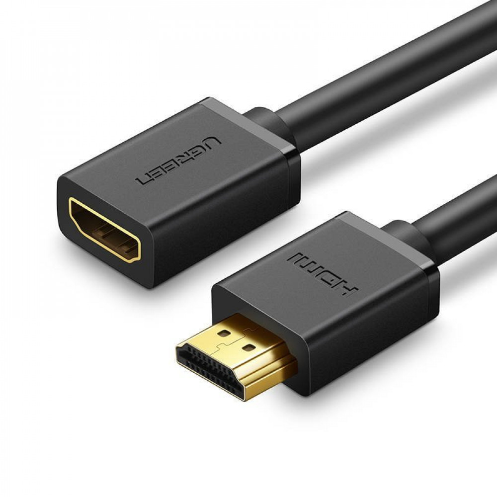 UGreen 10141 καλώδιο επέκτασης HDMI male σε HDMI female HD107, FullHD, 3D, 1m (Μαύρο)