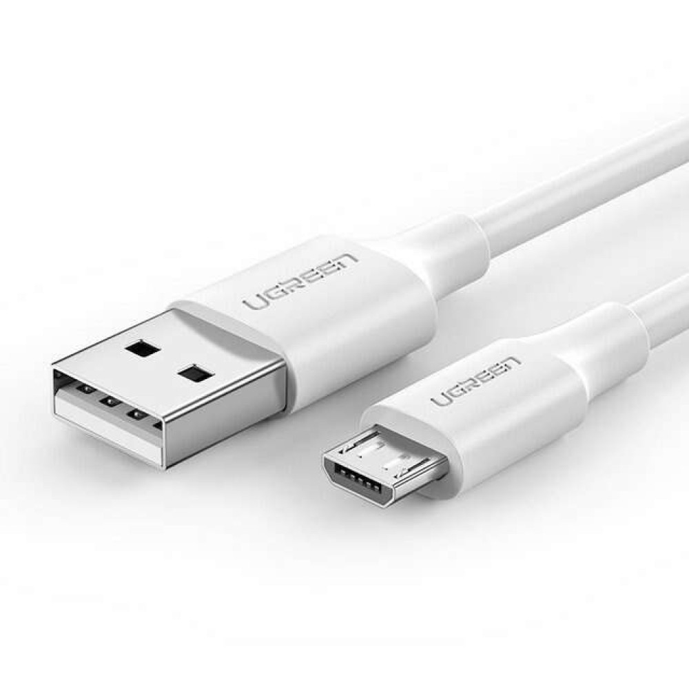 Ugreen Καλώδιο Φόρτισης USB 2.0 to micro USB 60141 1m (Λευκό)