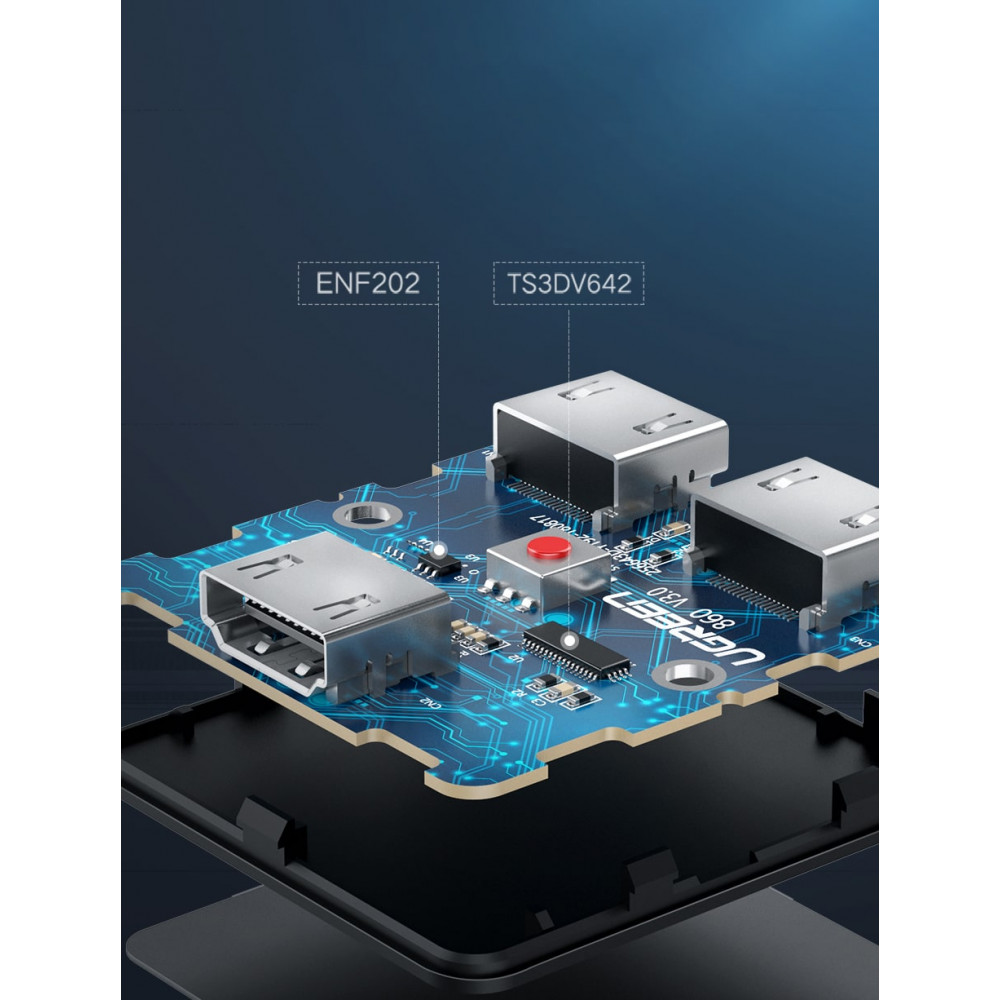 UGreen Switch Box 2in1 HDMI 1.4 Splitter Switcher 4K / 30Hz 50966 (Μαύρο)