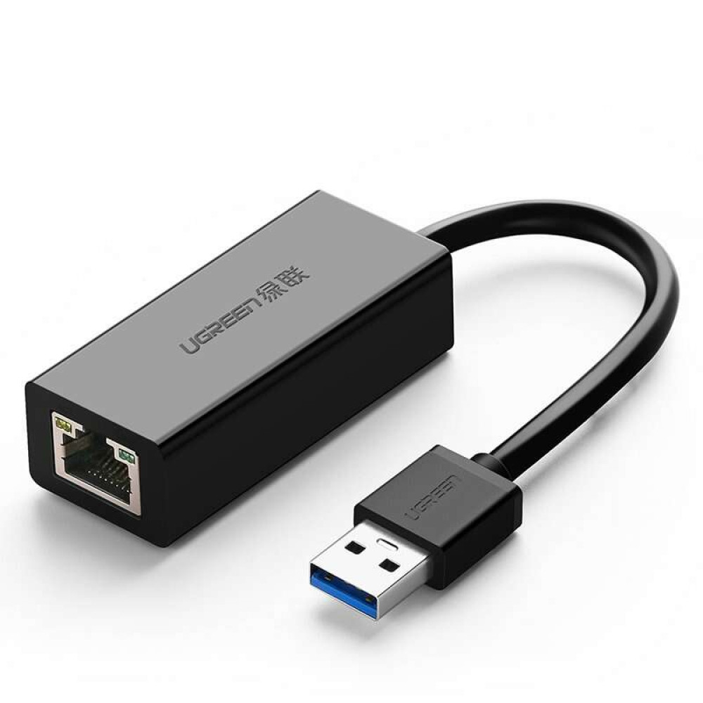 UGreen USB 3.0 σε RJ45 Ethernet Gigabit Lan Adapter CR111 20256 (Μαύρο)