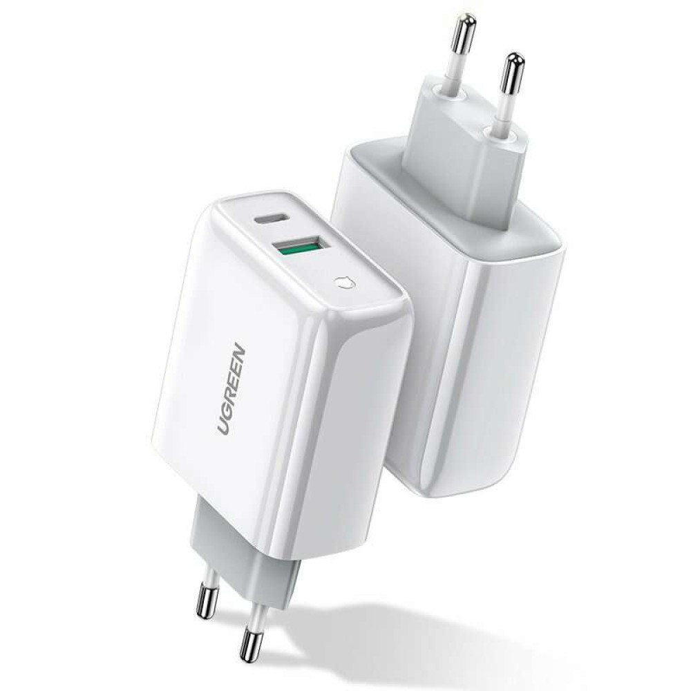 UGreen USB-A / Type-C φορτιστής Quick Charge 4.0 3A 38W 60468 CD170 (Λευκό)