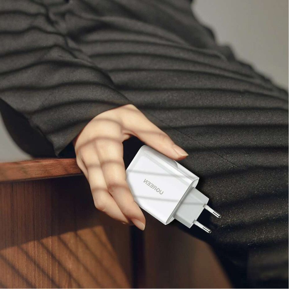 UGreen USB-A / Type-C φορτιστής Quick Charge 4.0 3A 38W 60468 CD170 (Λευκό)