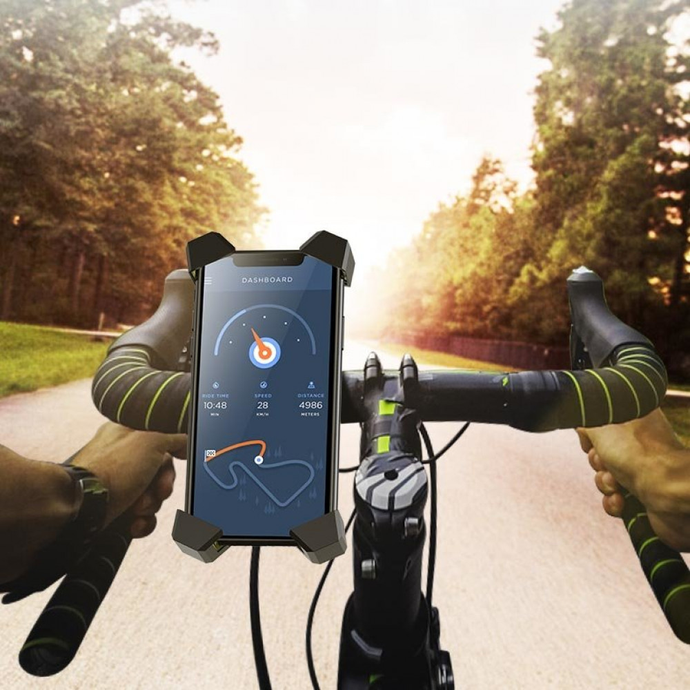Ugreen Βάση Στήριξης Ποδηλάτου 60989 Bike Mount Phone Holder 4.6"-6.5" Inch - Μαύρο