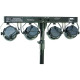 Βάση με Φώτα 4x 1W RGBW PAR CANS - ibiza Light - DJLIGHT80LED