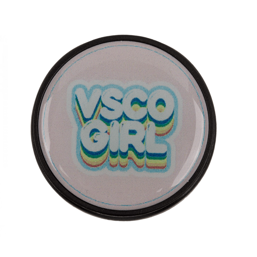 Pop Socket Βάση Στήριξης Κινητού Phone Holder VSCO Girl (Ροζ)