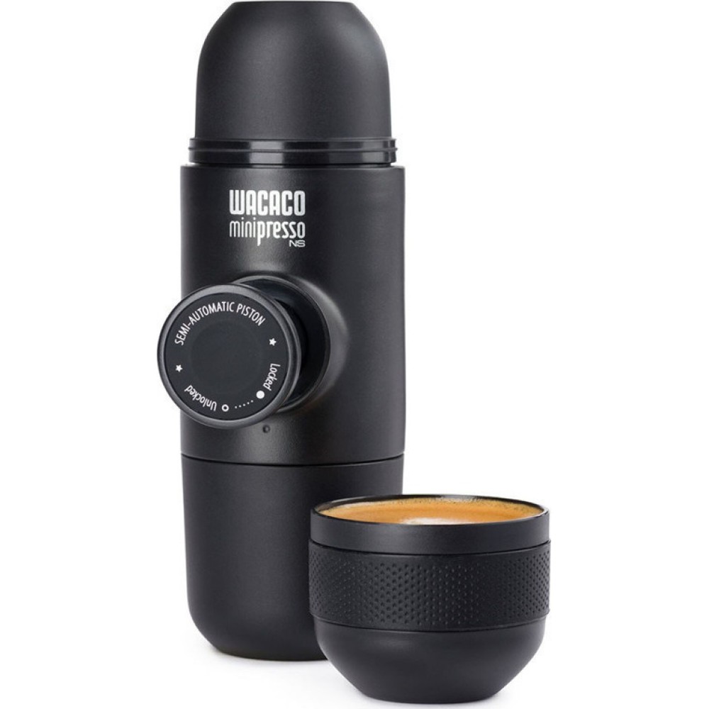 Wacaco Minipresso Φορητή Μηχανή Espresso για Κάψουλες NS (Black)