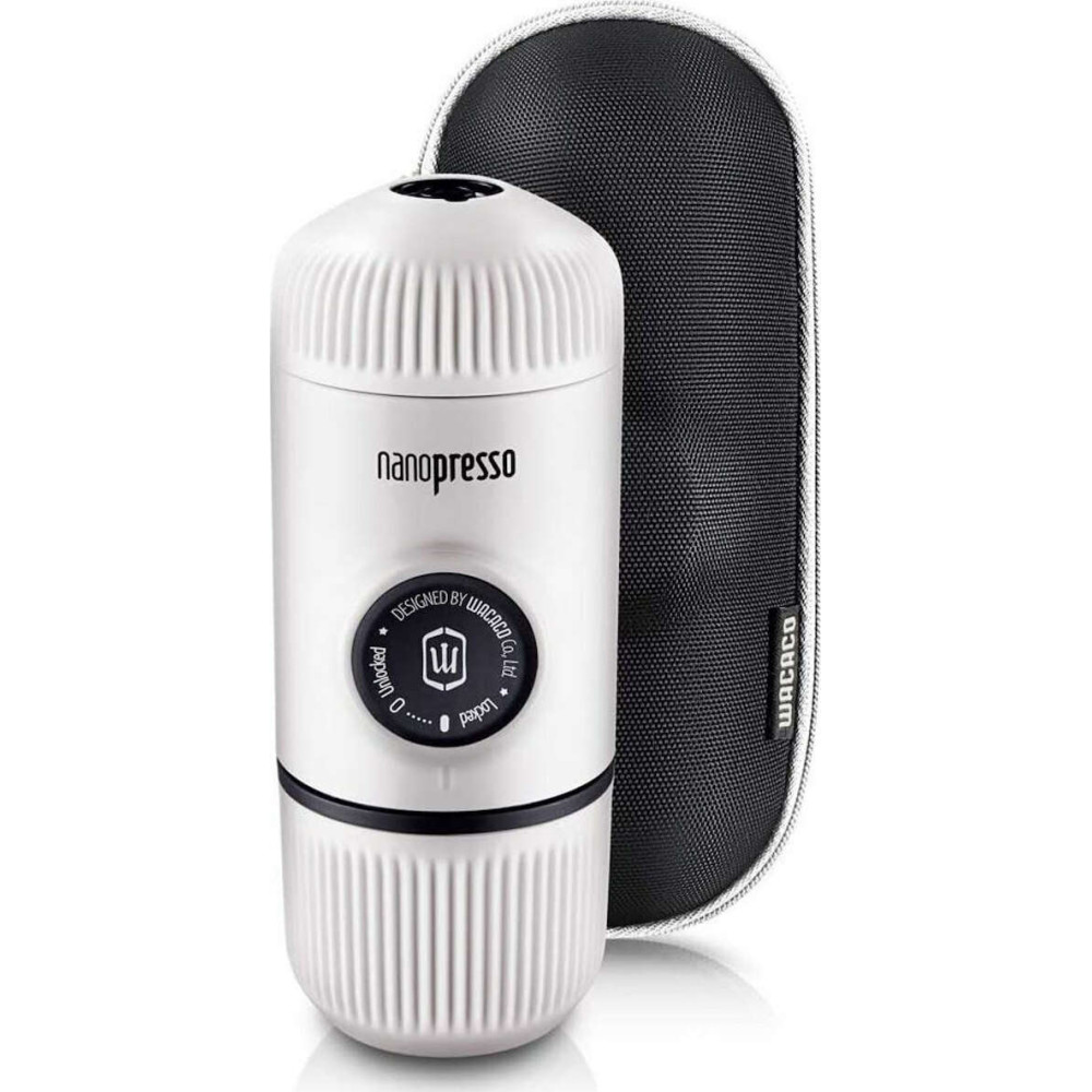 Wacaco Nanopresso Φορητή Μηχανή Espresso για Αλεσμένο Καφέ με Θήκη Μεταφοράς (Chill White)