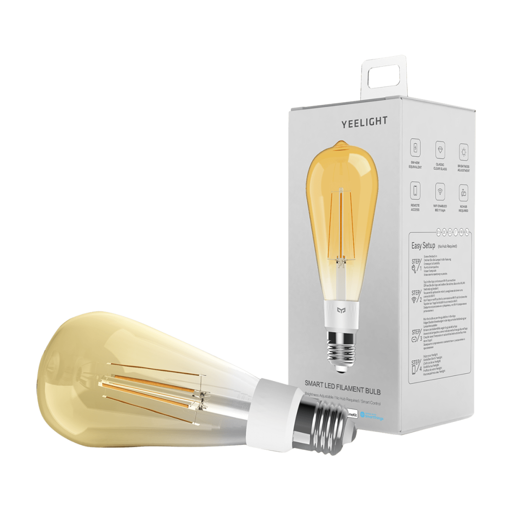 Xiaomi Yeelight Smart Led Filament Dimmable Λάμπα ST64 6W E27 2000k (YLDP23YL)