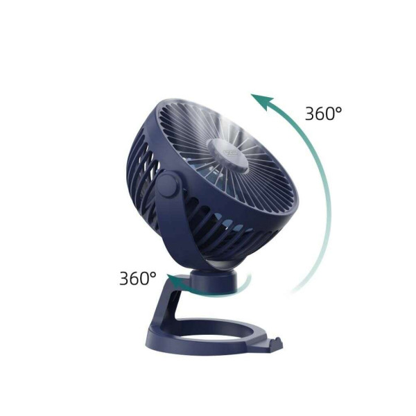 XO MF78 Επιτραπέζιος Ανεμιστήρας 4 Ιντσών 1200mAh (Μπλε)