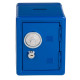 Χρηματοκιβώτιο με Κλειδί και Συνδυασμό (Μπλε) 16 x 11,5 x 10 cm
