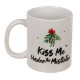 Χριστουγεννιάτικη Πήλινη Κούπα Kiss me Under the Mistletoe (10 x 8 cm)