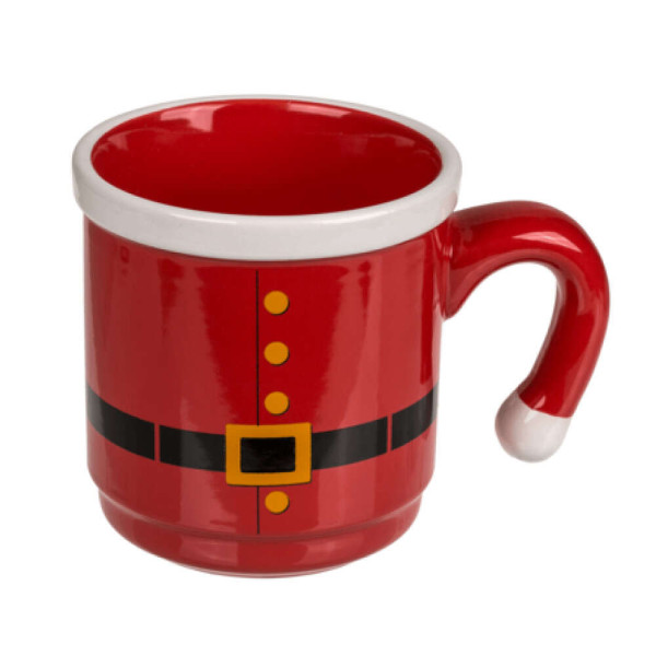 Χριστουγεννιάτικη Κεραμική Κούπα με τη στολή του Άγιου Βασίλη