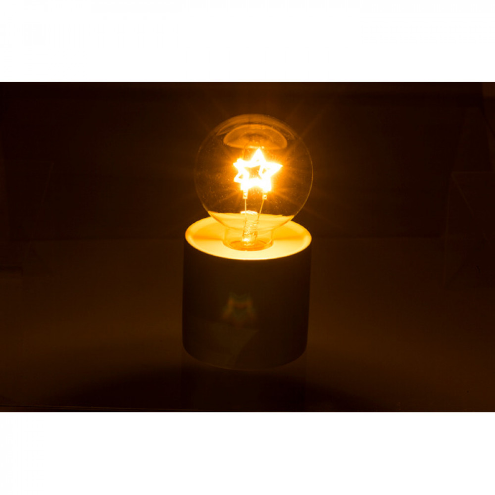 Χριστουγεννιάτικο Διακοσμητικό Φωτιστικό Neon Motif light bulb 8,5 x 16 cm - Αστέρι